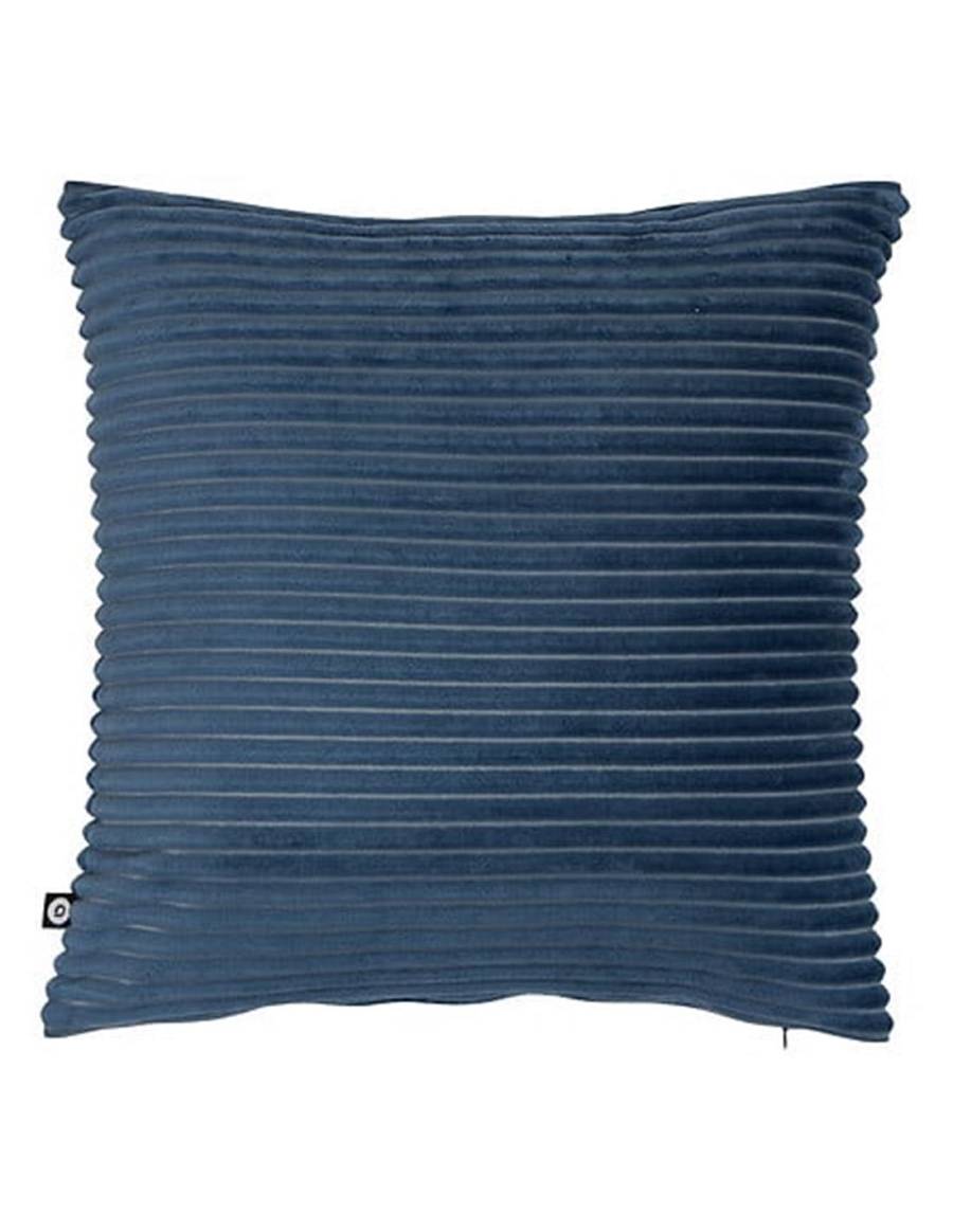 Μαξιλάρι μπλε κοτλέ 38x38cm