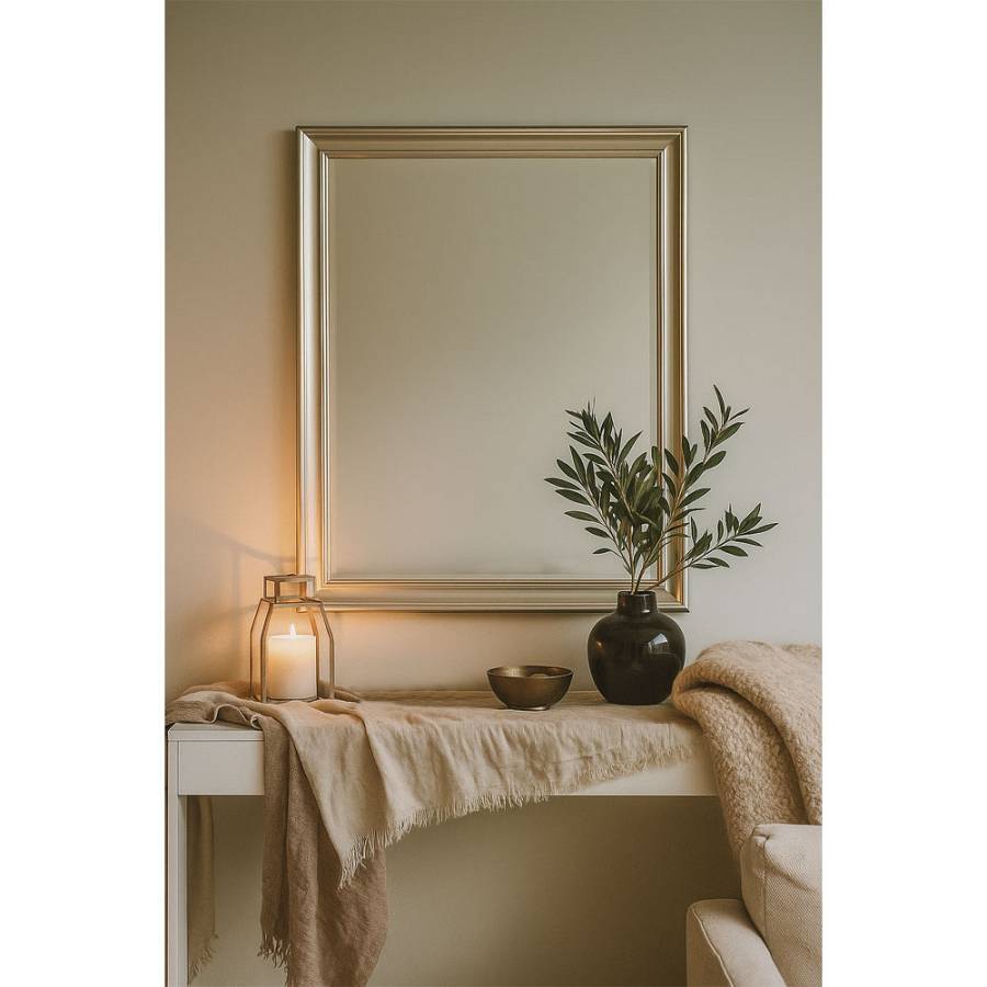 FRAME ΚΑΘΡΕΠΤΗΣ ΑΣΗΜΙ CHAMPAGNE 60x3x80cm