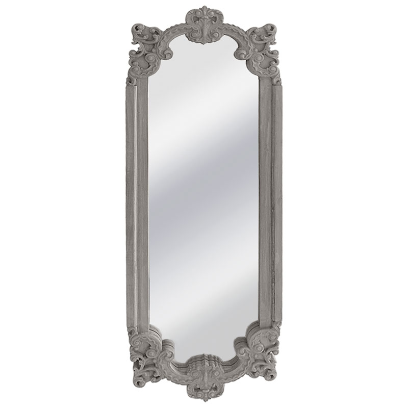 ΞΥΛΙΝΟΣ ΚΑΘΡΕΦΤΗΣ ΤΟΙΧΟΥ ΠΑΛΑΙΩΜΕΝΟ ΓΚΡΙ - 38x3.5x109.5cm 4/ΚΙΒ