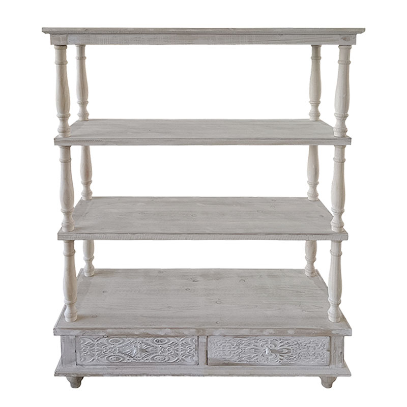 ΞΥΛΙΝΗ ΔΙΑΚΟΣΜΗΤΙΚΗ ΚΟΝΣΟΛΑ ΠΑΛΑΙΩΜΕΝΟ - 99.5x40x131cm 1/ΚΙΒ