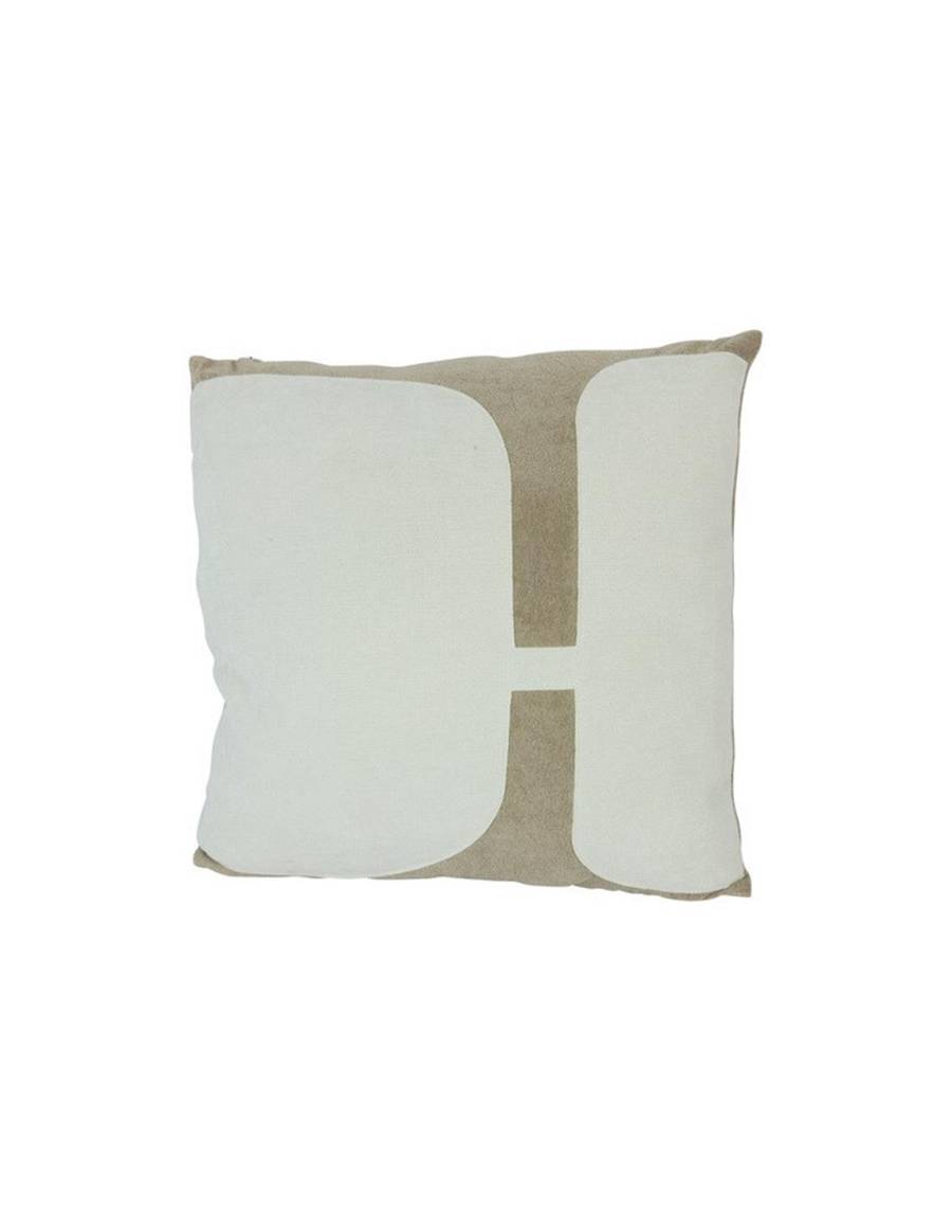 Μαξιλάρι λευκό με σχ.εκρού 45Χ45