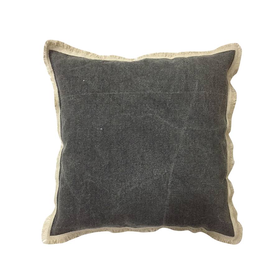 GROUND 1 ΔΙΑΚΟΣΜΗΤΙΚΟ ΜΑΞΙΛΑΡΙ 45x45cm ΥΦΑΣΜΑ ΓΚΡΙ