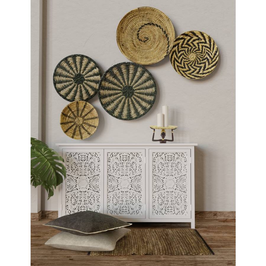 GROUND 1 ΔΙΑΚΟΣΜΗΤΙΚΟ ΜΑΞΙΛΑΡΙ 45x45cm ΥΦΑΣΜΑ ΓΚΡΙ