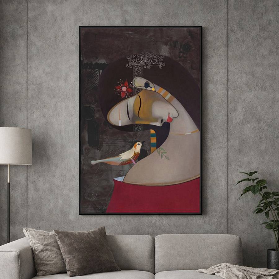 INTERNALITY ΠΙΝΑΚΑΣ ΔΙΑΚΟΣΜΗΣΗΣ 70x110x5cm ΚΑΜΒΑΣ ΠΟΛΥΧΡΩΜΟ ΞΥΛΟ