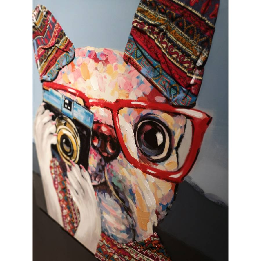 IMBA DOG ΠΙΝΑΚΑΣ ΔΙΑΚΟΣΜΗΣΗΣ 100x100x3cm ΚΑΜΒΑΣ ΠΟΛΥΧΡΩΜΟ ΞΥΛΟ