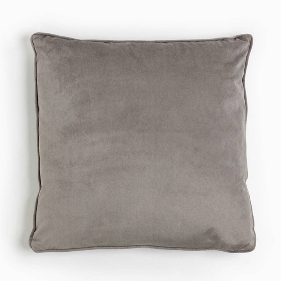 SIMPLY FRANCO ΔΙΑΚΟΣΜΗΤΙΚΟ ΜΑΞΙΛΑΡΙ 45x45cm ΒΕΛΟΥΔΟ ΓΚΡΙ