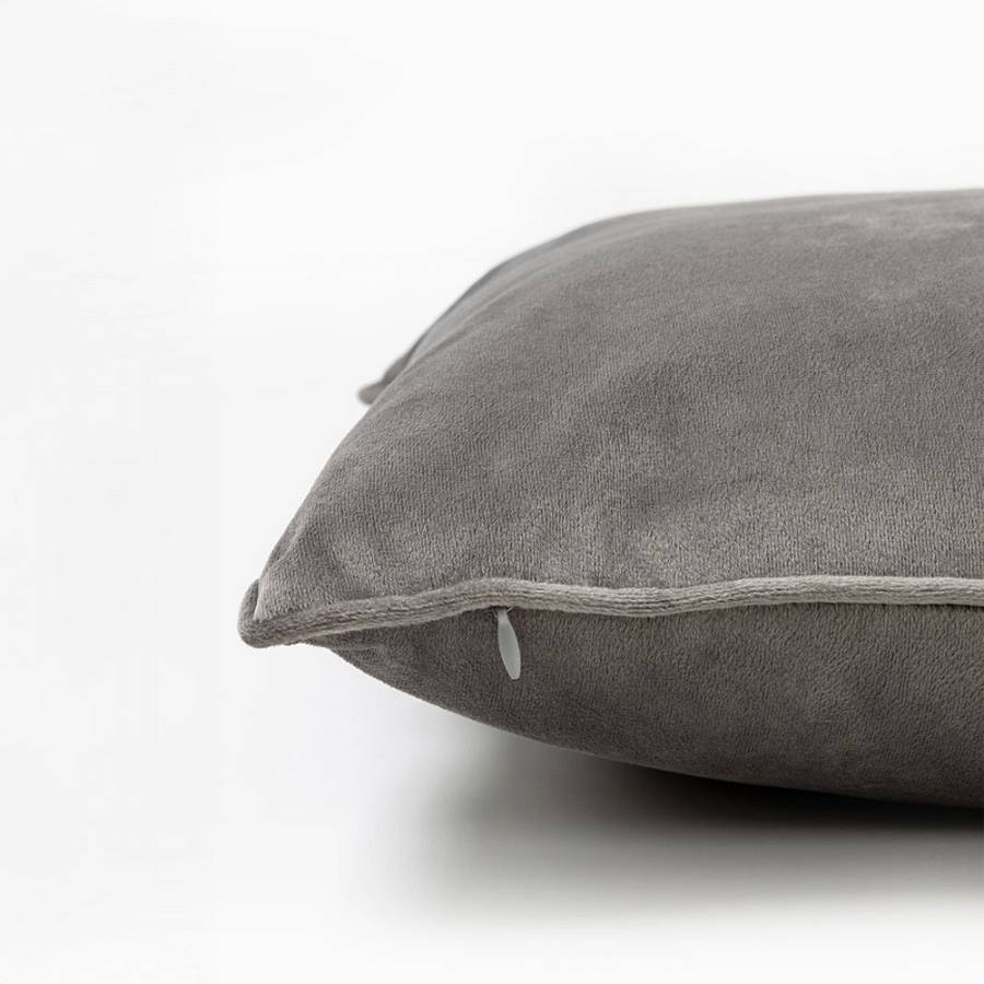 SIMPLY FRANCO ΔΙΑΚΟΣΜΗΤΙΚΟ ΜΑΞΙΛΑΡΙ 45x45cm ΒΕΛΟΥΔΟ ΓΚΡΙ