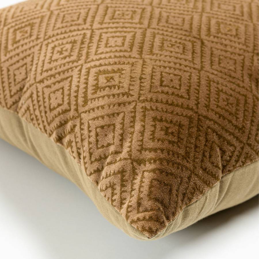 HOMBURG A ΔΙΑΚΟΣΜΗΤΙΚΟ ΜΑΞΙΛΑΡΙ 50x50cm ΒΑΜΒΑΚΙ ΧΡΥΣΟ ΒΕΛΟΥΔΟ