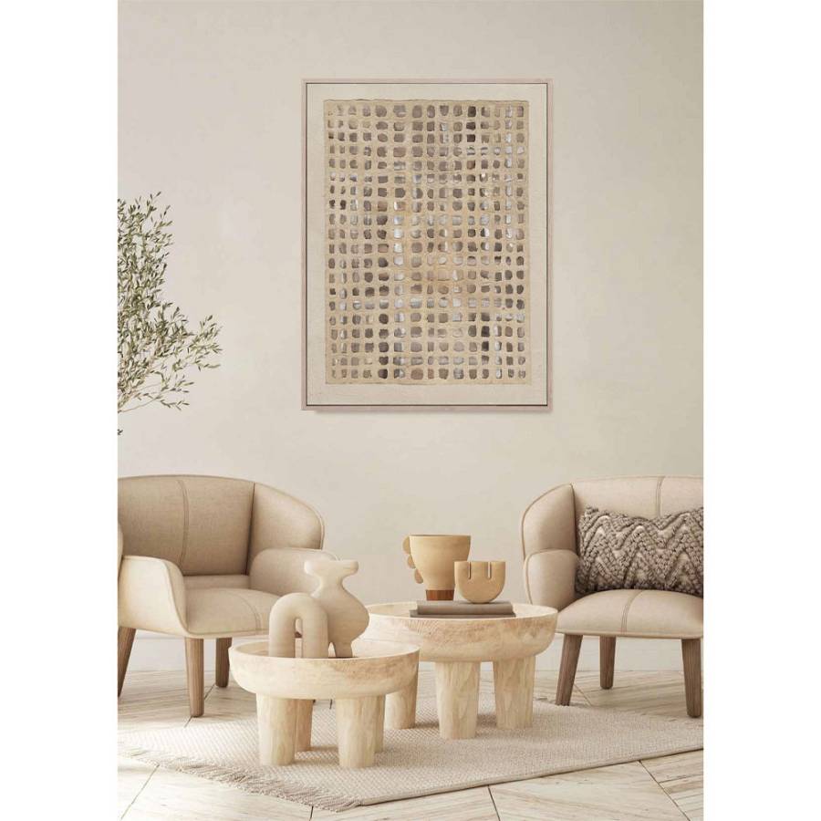 COLLECTING MOMENTS ΠΙΝΑΚΑΣ ΔΙΑΚΟΣΜΗΣΗΣ 90x120x5cm ΚΑΜΒΑΣ ΠΟΛΥΧΡΩΜΟ ΞΥΛΟ ΦΥΣΙΚΟ