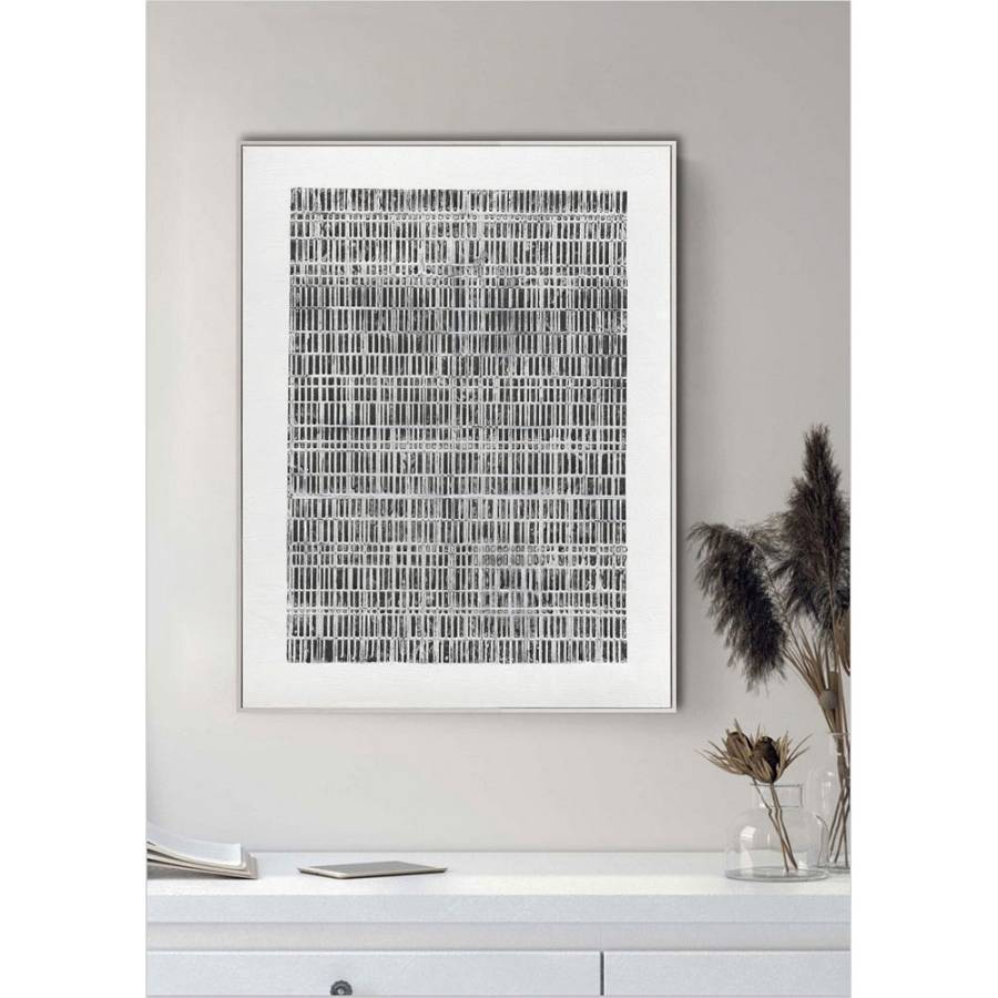 SOMETIMES ΠΙΝΑΚΑΣ ΔΙΑΚΟΣΜΗΣΗΣ 90x120x5cm ΚΑΜΒΑΣ ΛΕΥΚΟ ΜΑΥΡΟ ΞΥΛΟ ΛΕΥΚΟ