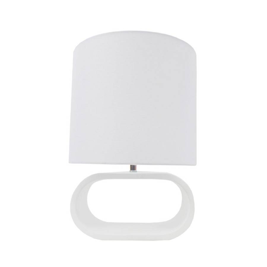 ELIO ΦΩΤΙΣΤΙΚΟ ΕΠΙΤΡΑΠΕΖΙΟ 32x32x46cm POLYRESIN ΛΕΥΚΟ ΛΙΝΟ ΛΕΥΚΟ