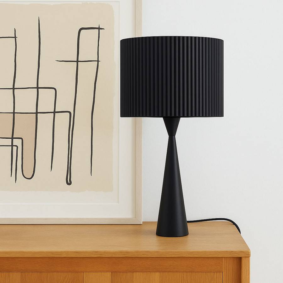 LINEAR 60 ΦΩΤΙΣΤΙΚΟ ΕΠΙΤΡΑΠΕΖΙΟ 26x26x60cm ΜΕΤΑΛΛΟ ΜΑΥΡΟ