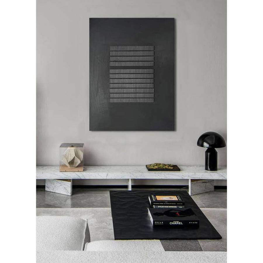 BLACKSTORM ΠΙΝΑΚΑΣ ΔΙΑΚΟΣΜΗΤΙΚΟΣ 75x100x3cm ΚΑΜΒΑΣ ΜΑΥΡΟ