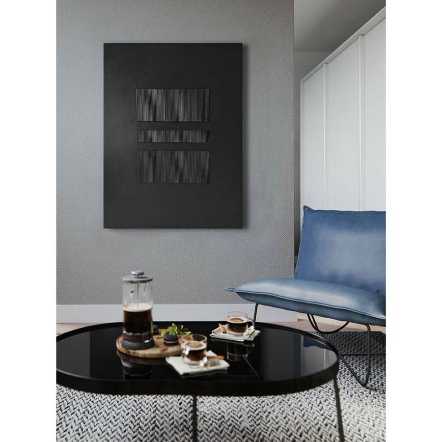 BLACKSTORM ΠΙΝΑΚΑΣ ΔΙΑΚΟΣΜΗΤΙΚΟΣ 75x100x3cm ΚΑΜΒΑΣ ΜΑΥΡΟ