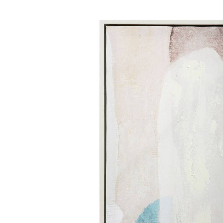 MINT AIR ΠΙΝΑΚΑΣ ΔΙΑΚΟΣΜΗΤΙΚΟΣ ΜΕ ΚΟΡΝΙΖΑ 90x120x4cm ΚΑΜΒΑΣ ΠΟΛΥΧΡΩΜΟ ΞΥΛΟ ΑΣΠΡΟ