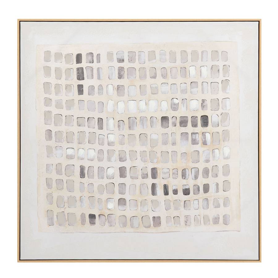 SIMPLICIT ΠΙΝΑΚΑΣ ΔΙΑΚΟΣΜΗΤΙΚΟΣ ΜΕ ΚΟΡΝΙΖΑ 100x100x4cm ΚΑΜΒΑΣ ΜΠΕΖ ΚΑΦΕ ΞΥΛΟ ΦΥΣΙΚΟ