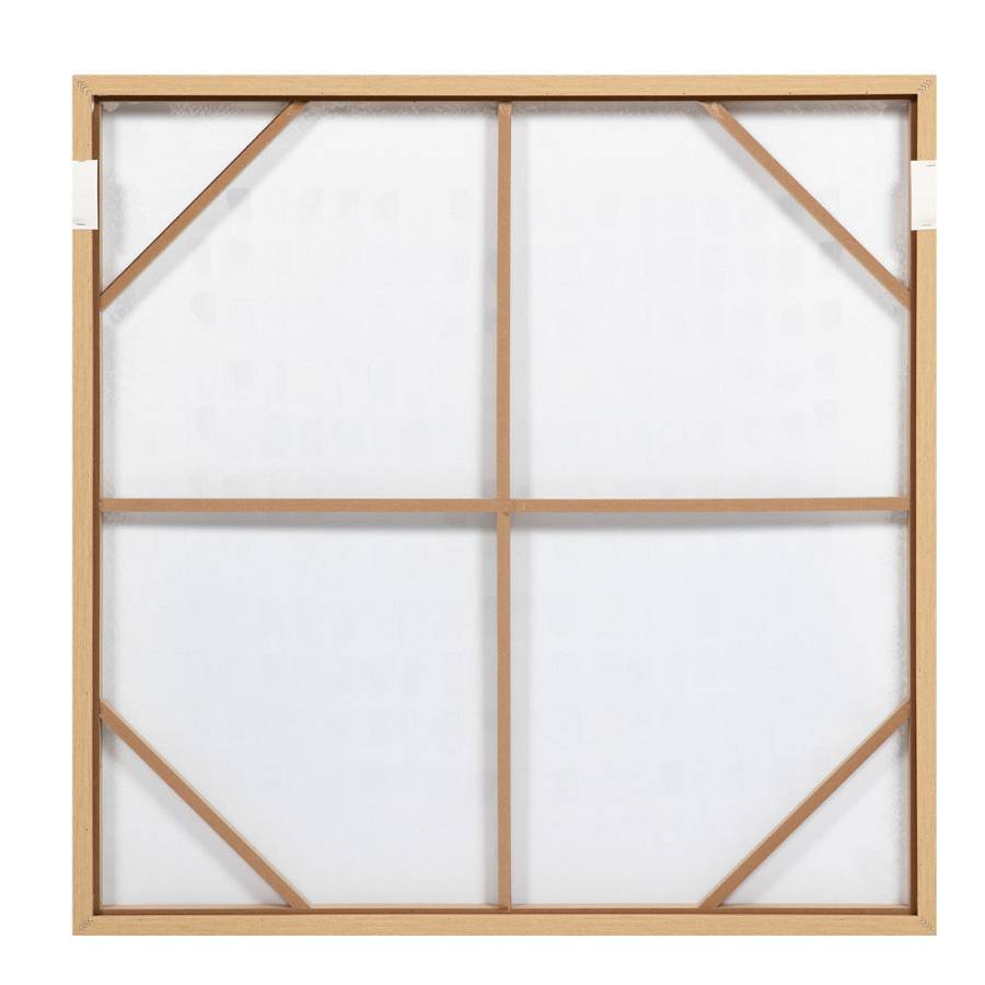 SIMPLICIT ΠΙΝΑΚΑΣ ΔΙΑΚΟΣΜΗΤΙΚΟΣ ΜΕ ΚΟΡΝΙΖΑ 100x100x4cm ΚΑΜΒΑΣ ΜΠΕΖ ΚΑΦΕ ΞΥΛΟ ΦΥΣΙΚΟ