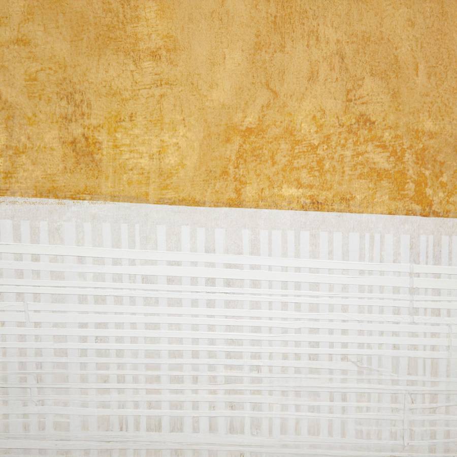 DUE MONDI ΠΙΝΑΚΑΣ ΔΙΑΚΟΣΜΗΤΙΚΟΣ ΜΕ ΚΟΡΝΙΖΑ 90x120x4cm ΚΑΜΒΑΣ ΜΠΕΖ ΜΟΥΣΤΑΡΔΙ ΞΥΛΟ ΜΑΥΡΟ