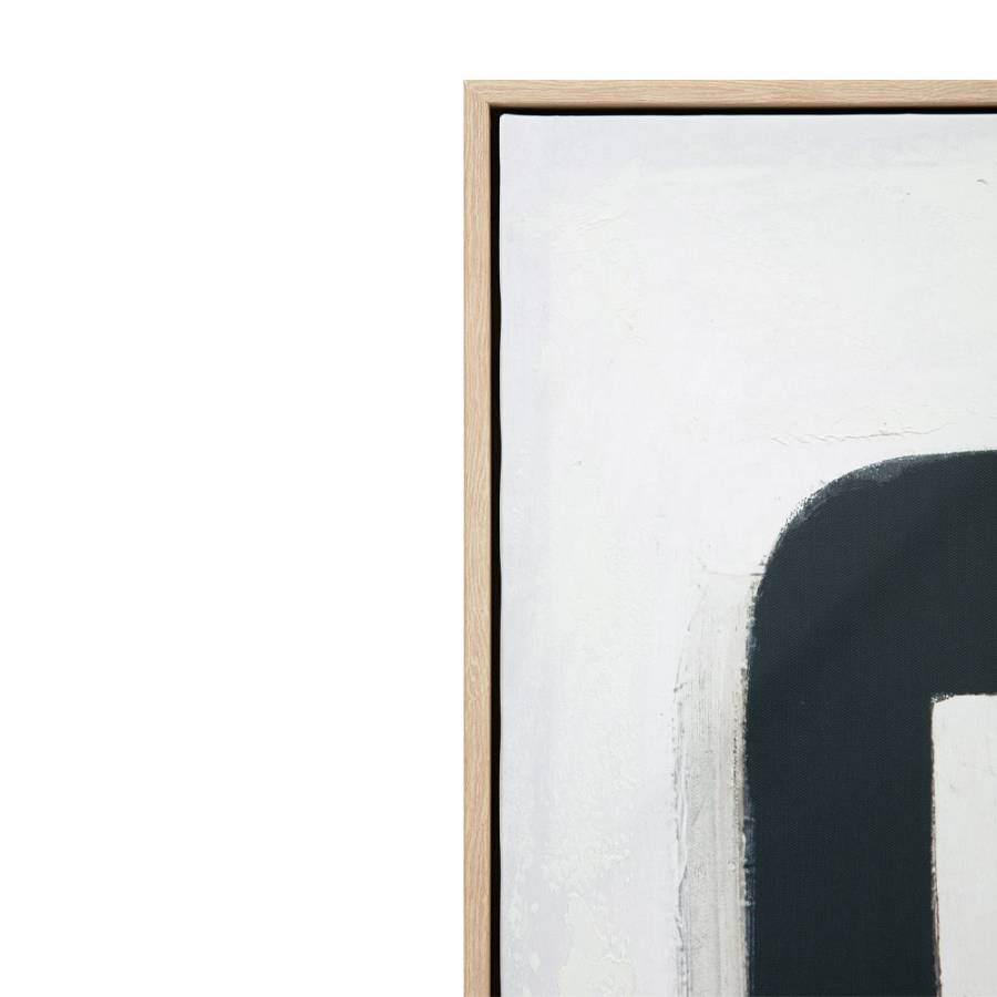 DEL SIL ΠΙΝΑΚΑΣ ΔΙΑΚΟΣΜΗΤΙΚΟΣ ΜΕ ΚΟΡΝΙΖΑ 80x120x4cm ΚΑΜΒΑΣ ΜΑΥΡΟ ΓΚΡΙ ΜΠΕΖ ΞΥΛΟ ΦΥΣΙΚΟ