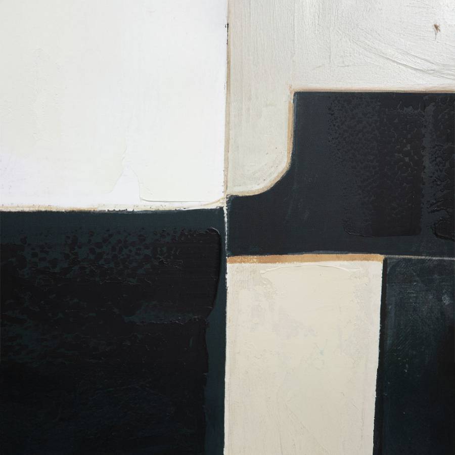 DEL SIL ΠΙΝΑΚΑΣ ΔΙΑΚΟΣΜΗΤΙΚΟΣ ΜΕ ΚΟΡΝΙΖΑ 80x120x4cm ΚΑΜΒΑΣ ΜΑΥΡΟ ΓΚΡΙ ΜΠΕΖ ΞΥΛΟ ΦΥΣΙΚΟ