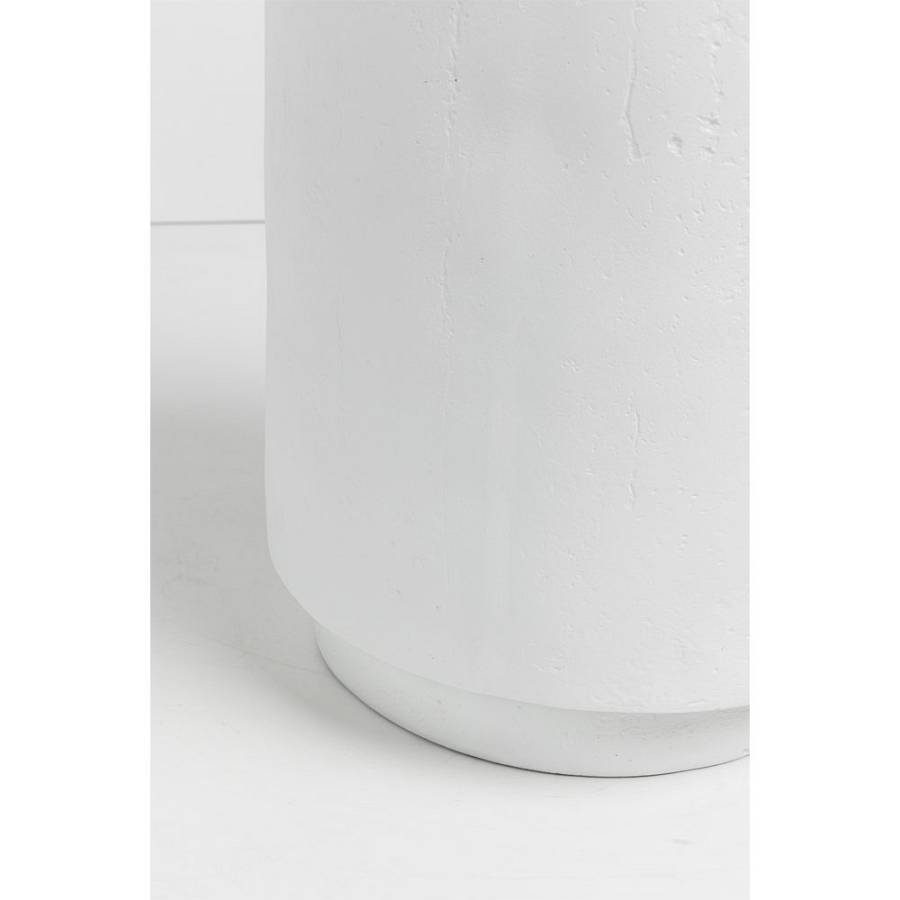 LITHOS ROUND SIDE TABLE ΛΕΥΚΟ 35.5x35.5x45cm