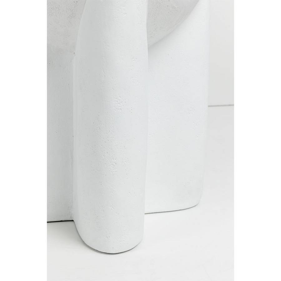 LITHOS HANDLE SIDE TABLE ΛΕΥΚΟ 36.5x36.5x46.5cm