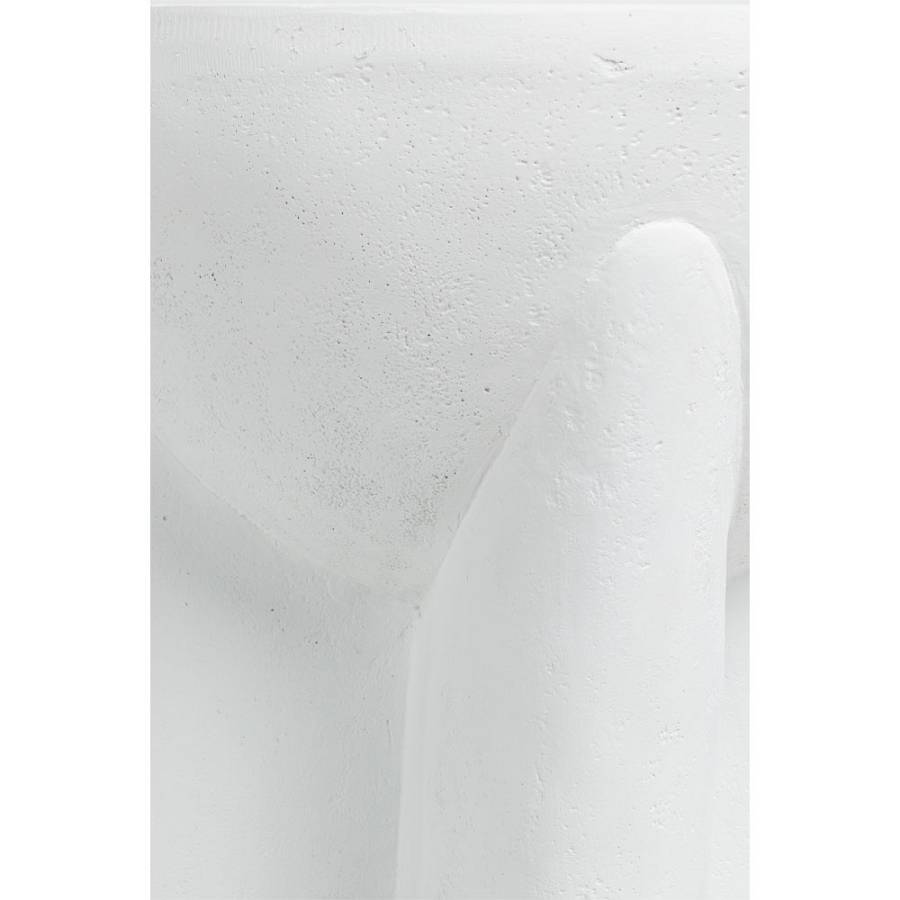 LITHOS HANDLE SIDE TABLE ΛΕΥΚΟ 36.5x36.5x46.5cm