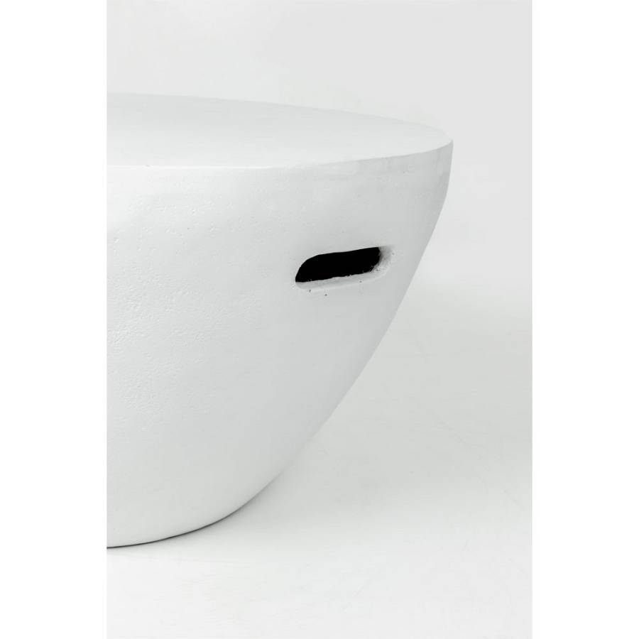 LITHOS CENTRAL COFFEE TABLE ΛΕΥΚΟ 68x68x36cm