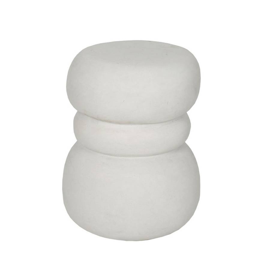 NIVO SIDE TABLE ΑΣΠΡΟ 35x37x47cm