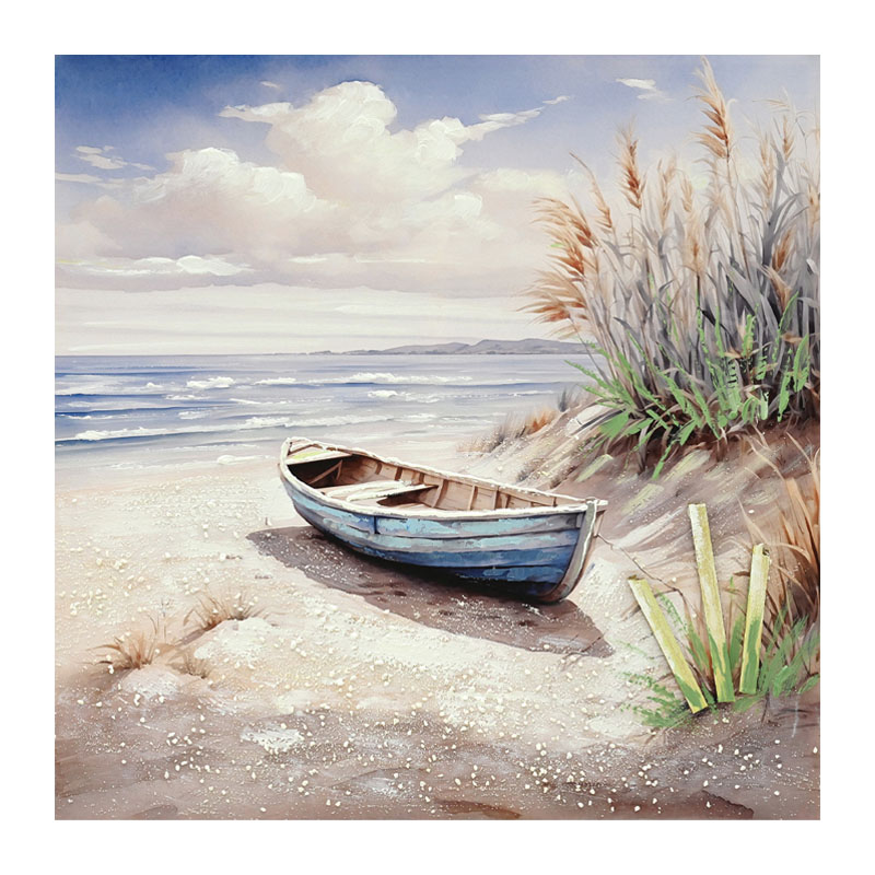 ΠΙΝΑΚΑΣ ΚΑΜΒΑΣ ΜΕ ΚΑΡΑΒΙ ΣΤΗΝ ΣΤΕΡΙΑ - 80x80cm 8/KIB