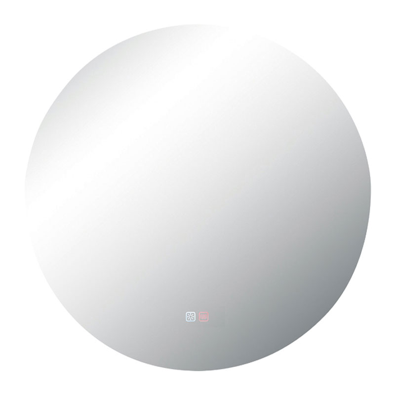 MIRROR WITH LED LIGHT 15W 3000K-4000K ROUND BACK LIGHT TOUCH DIMMING & ANTIFOG SWITCHES IP44 80CM