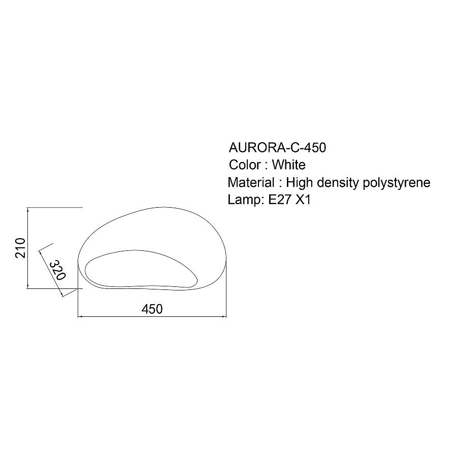 AURORA - Φωτιστικό Οροφής Wabi Sabi