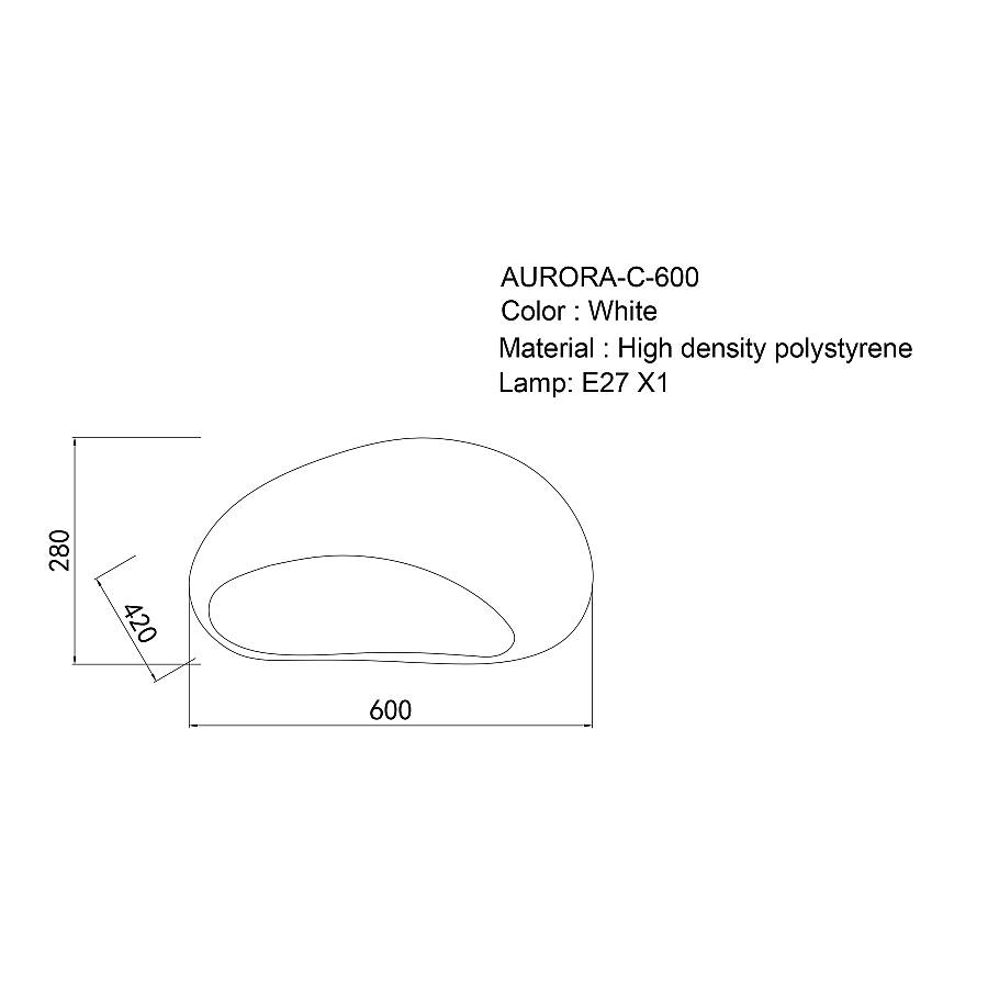 AURORA - Φωτιστικό Οροφής Wabi Sabi