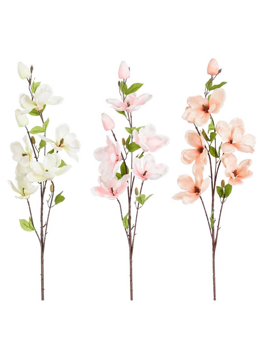 Κλαδί Μανόλια 3χρώματα Η118cm