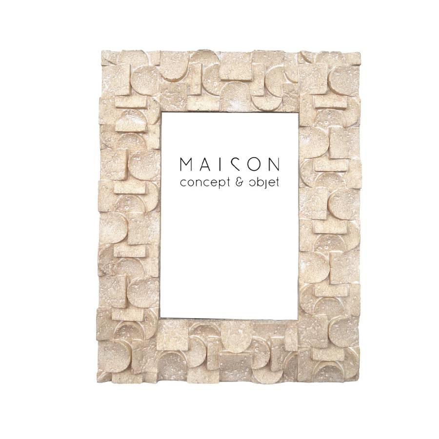 TRAVERT 1 ΚΟΡΝΙΖΑ 17.5x2.2x22cm POLYRESIN STONE ΓΥΑΛΙ