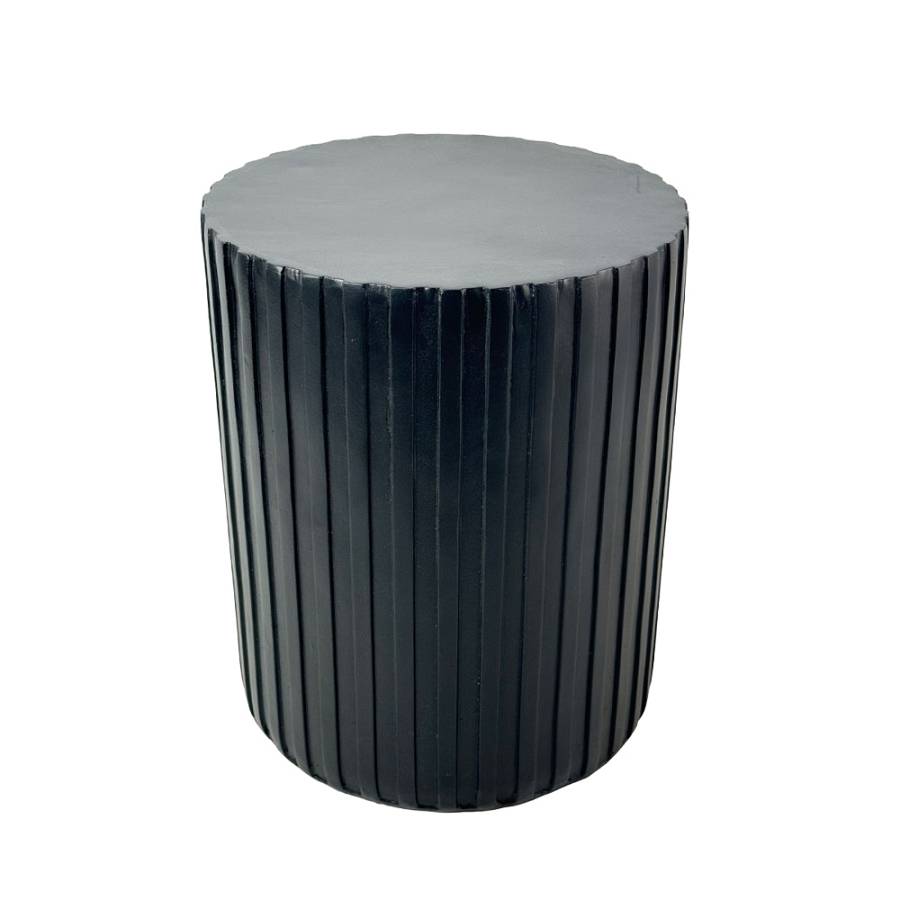 RAIL BLACK SIDE TABLE ΜΑΥΡΟ 40x40x47cm