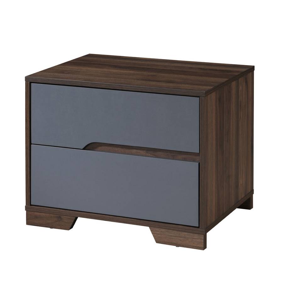 GROOVES ΚΟΜΟΔΙΝΟ 2ΣΥΡΤΑΡΙΑ ΚΑΡΥΔΙ ΓΚΡΙ 60x45x47cm