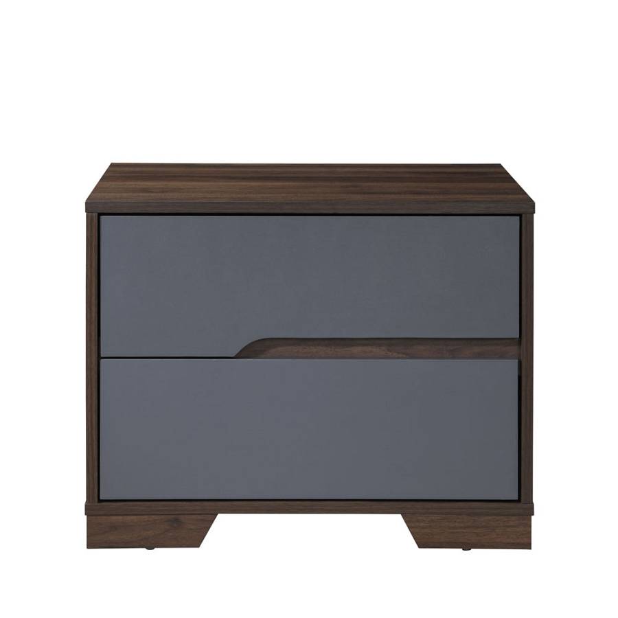 GROOVES ΚΟΜΟΔΙΝΟ 2ΣΥΡΤΑΡΙΑ ΚΑΡΥΔΙ ΓΚΡΙ 60x45x47cm