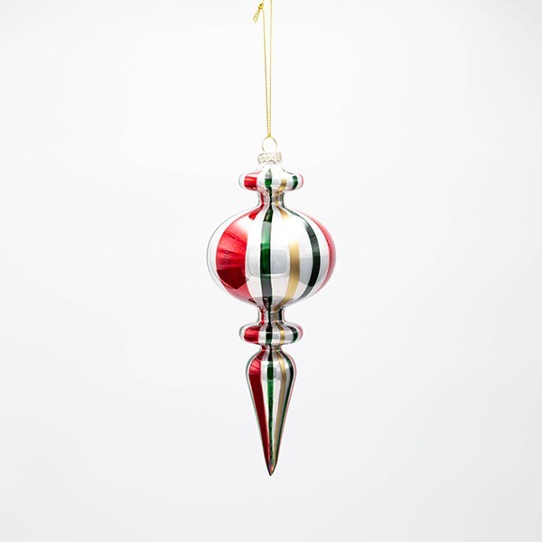 ΓΥΑΛΙΝΟ ΣΤΟΛΙΔΙ, ΚΟΚΚΙΝΟ, ΠΡΑΣΙΝΟ, ΧΡΥΣΟ, 20cm