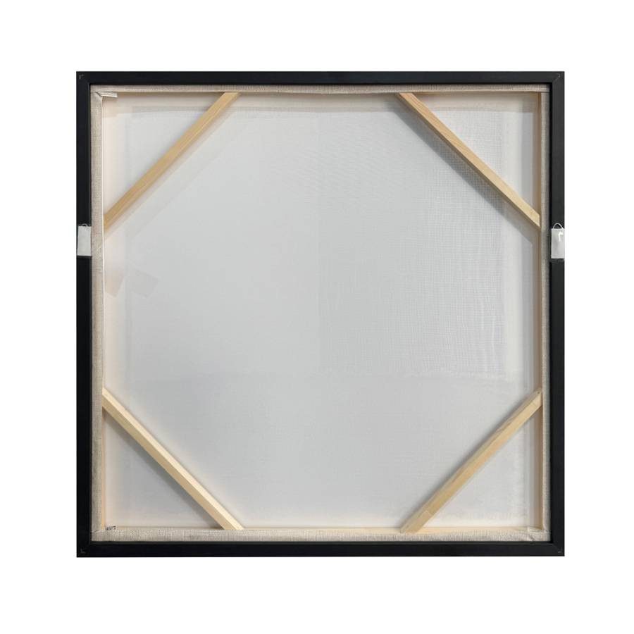 PLIS ΠΙΝΑΚΑΣ ΔΙΑΚΟΣΜΗΣΗΣ 80x80x4cm ΚΑΜΒΑΣ ΜΠΕΖ ΚΑΦΕ ΣΚΟΥΡΟ ΞΥΛΟ