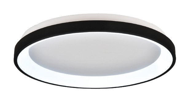 Inlight Πλαφονιέρα οροφής LED 28W 3CCT από μαύρο μέταλλο και ακρυλικό D:40x5cm (42044-C-Black)