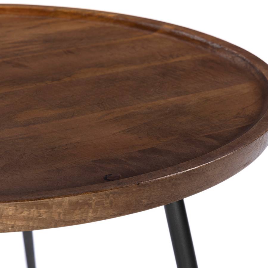 PENCIL 87 COFFEE TABLE ΚΑΡΥΔΙ ΜΑΥΡΟ 87x87x45cm