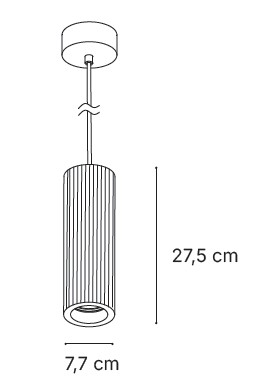 Inlight Κρεμαστό Γύψινο Φωτιστικό GU10, Κεραμιδί D:29,5x7,7cm(4064-Terracotta)