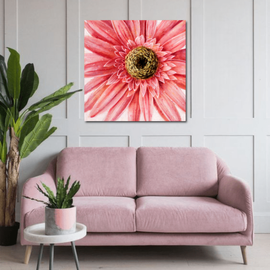 ADL006 - Πίνακας ροζ μαργαρίτα
