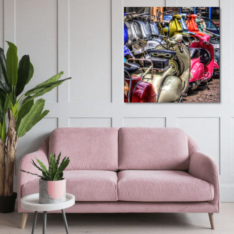 ADL038 - Πίνακας χρωματιστές βέσπες τετράγωνο