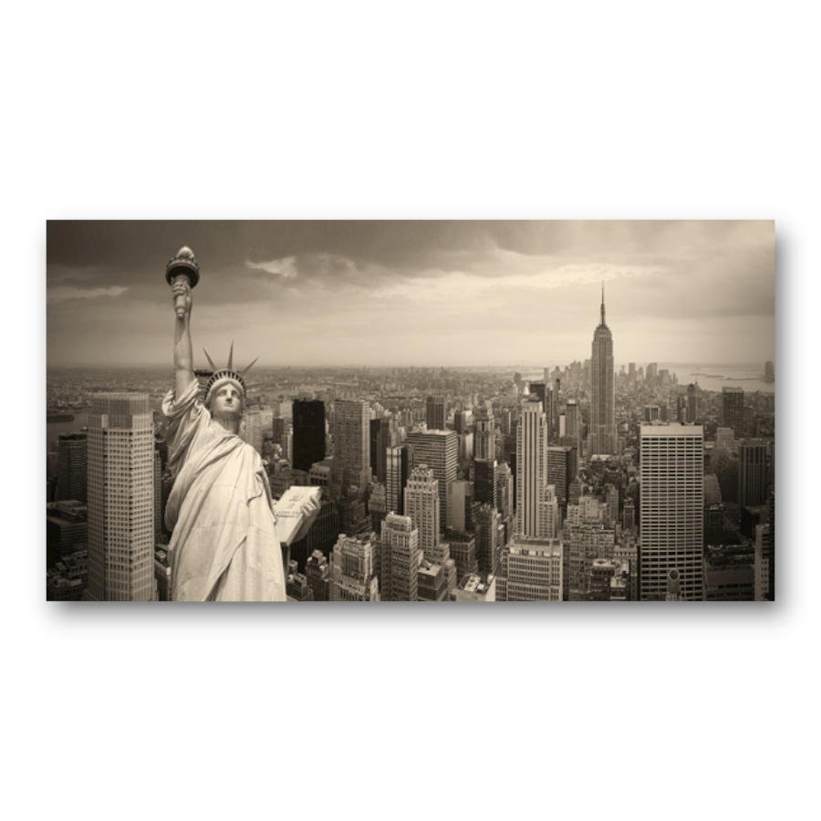 M312 - Πίνακας Άγαλμα της Ελευθερίας σέπια