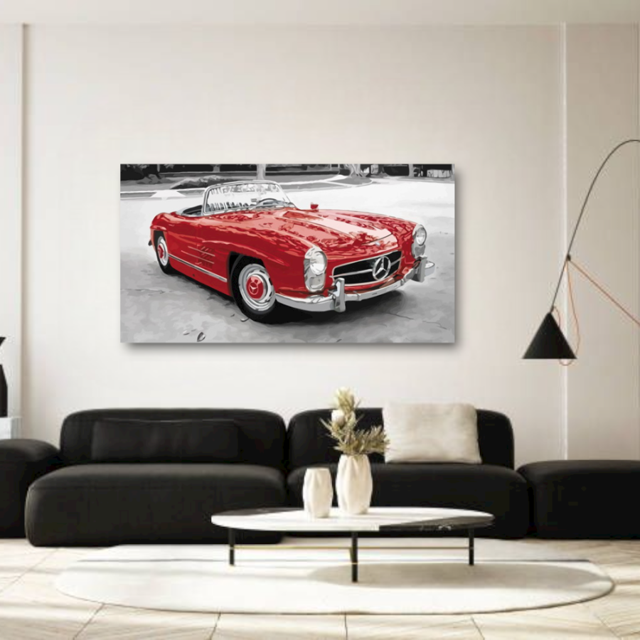 M346 - Πίνακας κόκκινο Mercedes