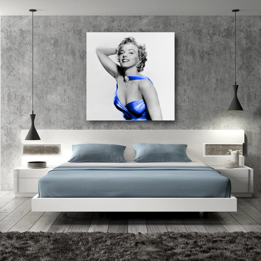 M361 - Πίνακας Marilyn με μπλε φόρεμα