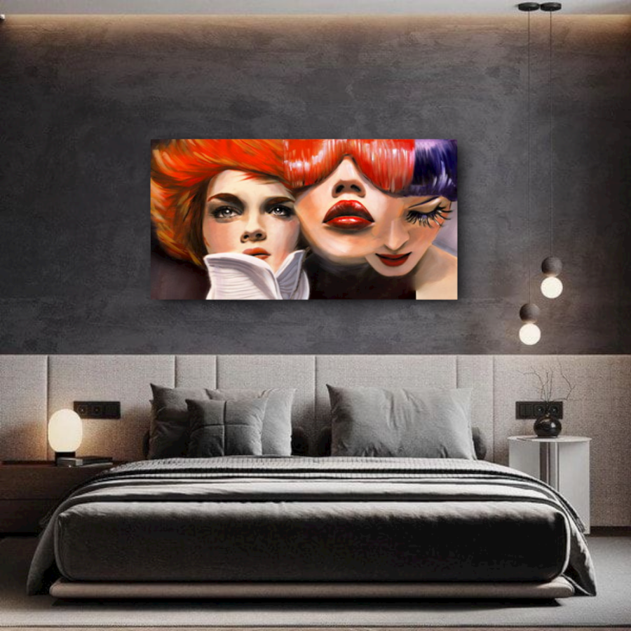 M513 - Πίνακας γυναικεία πρόσωπα