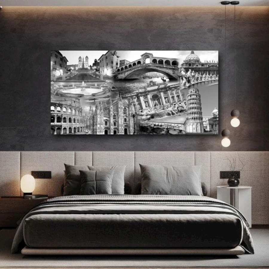 M850 - Πίνακας αξιοθέατα ασπρόμαυρο